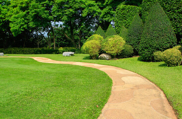 Canvas Print - path in the park