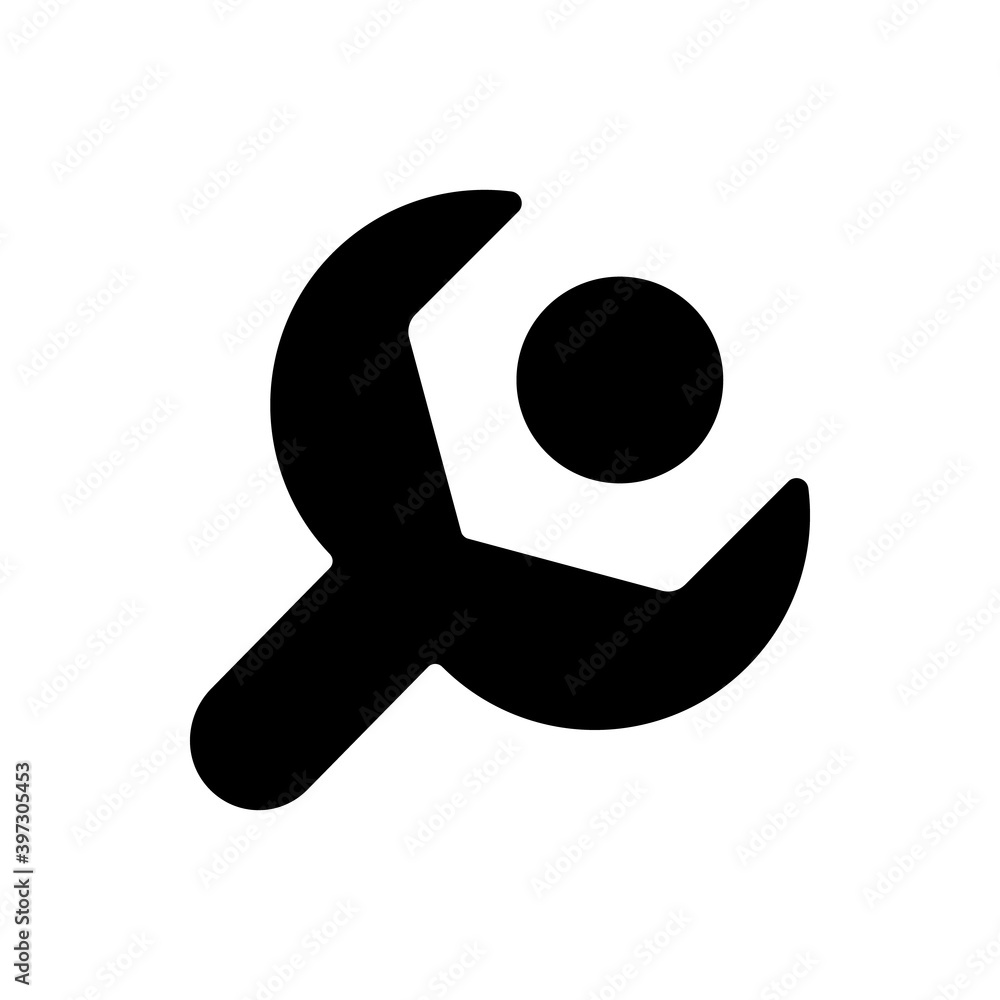 Setup Icon Black Setup black glyph icon. Settings menu. Setup-and-configuration process ...