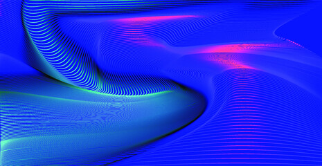 Aufkleber - Colorful neon modern background. Abstract glitched texture with gradient vibrant bright stains.