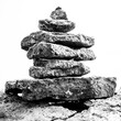 © Jed Share/Kaoru Share/Blend Images - Close up of stacked rocks