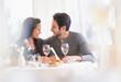 © JGI/Tom Grill/Blend Images - Couple having dinner together in restaurant