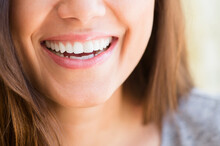 Close Up Of Woman's Smile