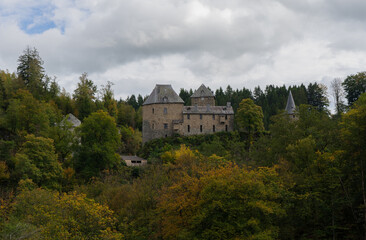 Castle Reinhardstein at the belgium village called Robertsville