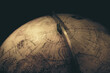 North ploe Ancient earth globe