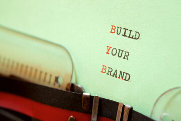 Wall Mural - Build your brand phrase