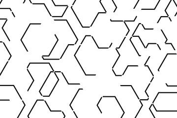 Wall Mural - abstract background pattern made with lines forming organic geometric forms. modern, simple, minimal