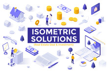 Isometric Landing Page Concept