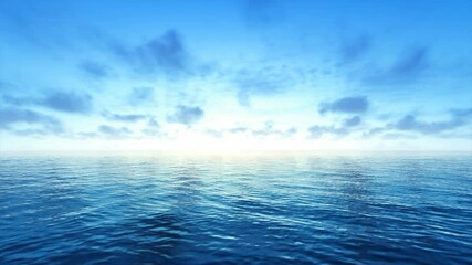 Wall Mural - blue sea and sky