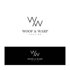 Modern and luxurious WW letter initial logo design