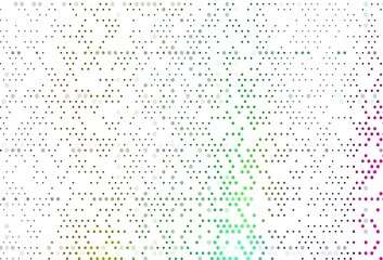 Wall Mural - Light Multicolor, Rainbow vector texture with disks.