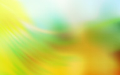 Light Green, Yellow vector blurred bright pattern.