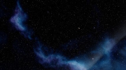 nebula gas cloud in deep outer space, Science fiction illustrarion, colorful space background with stars 3d render
