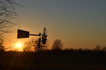 Poster - Farm Sunset