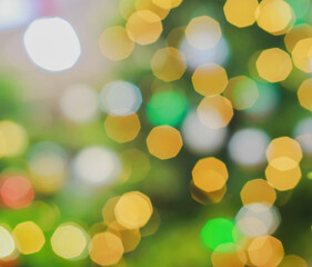 Wall Mural - blurred backdrop, blurred background, circle blur, bokeh blur from the light shining through as a ba