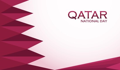 Wall Mural - Qatar National Day Banner Template