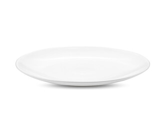 white plate isolated on white background