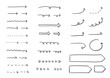 © ako - おしゃれでシンプルな手書き風の素材セット　矢印