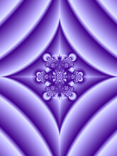 Purple Kaleidoscope Diamond Flower Fractal Image
