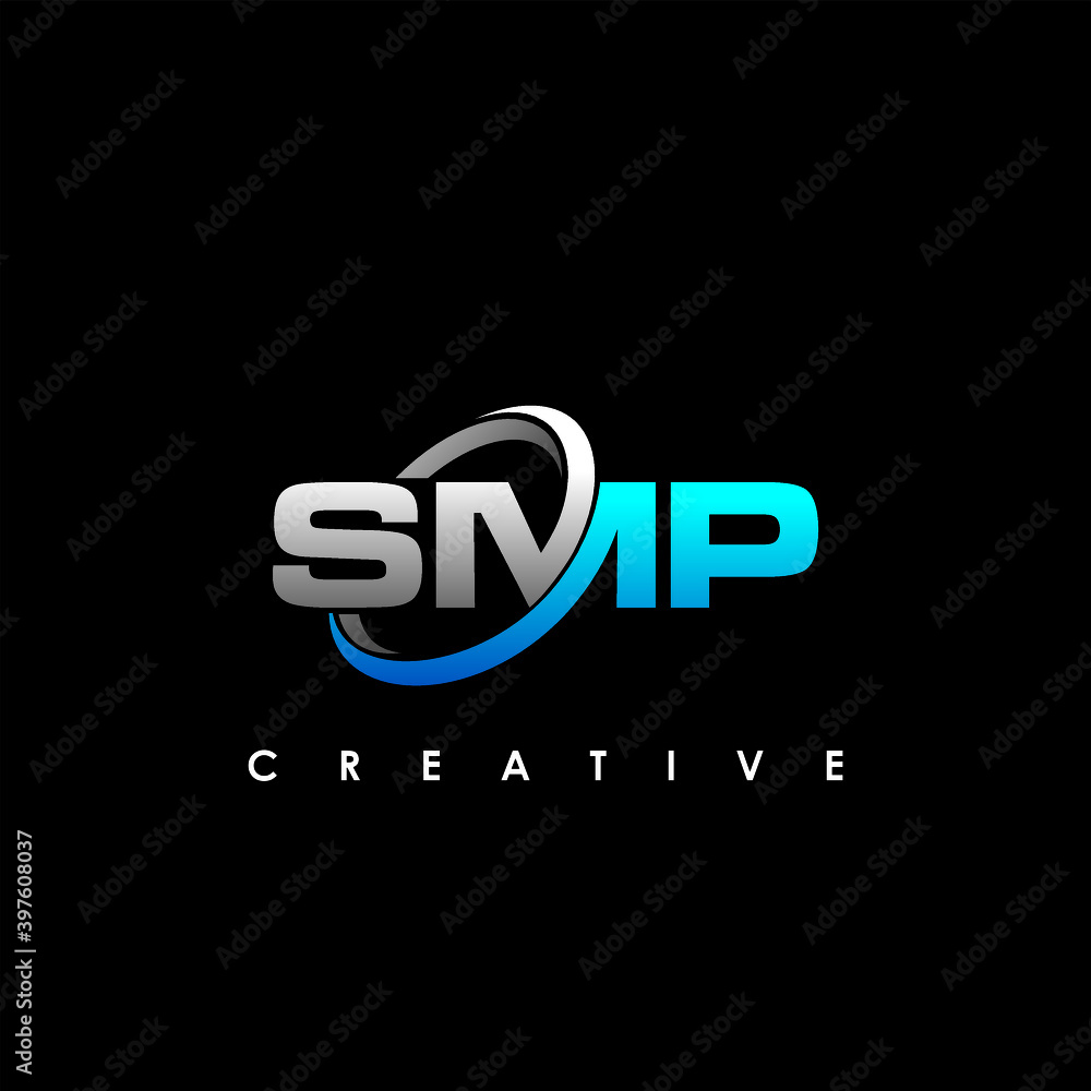 SMP Letter Initial Logo Design Template Vector Illustration Stock ...