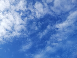 Wall Mural - Clouds and blue sky background.