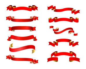 red banner ribbon