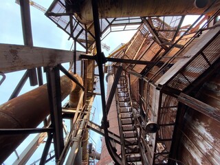 
abandoned metallurgical plant