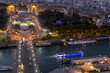 © Alessio - Aerial view of Trocadero and La Devense in Paris at sunset