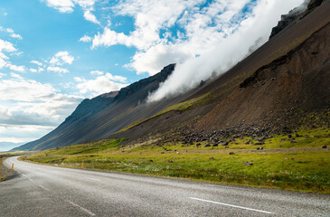 Sticker - Empty road in Iceland