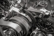 Cut sectional view of automotive transmission details
