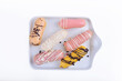 colorful eclairs sweets