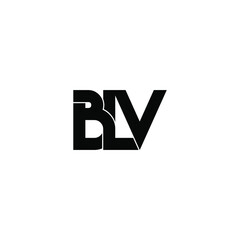 blv letter original monogram logo design
