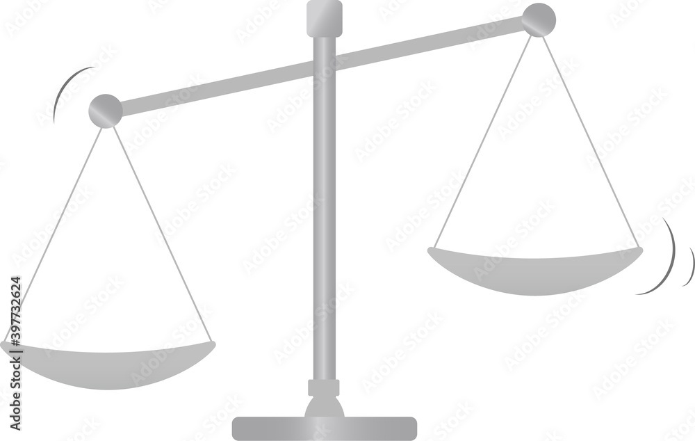 Simple balance set comparison diagram illustration Stock Vector | Adobe ...
