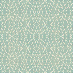 Fototapete - Seamless stylish geometric pattern. Classic Art Deco seamless pattern on texture background. Abstract Vintage retro vector Islamic wallpaper. Lattice graphic design. Vector modern tiles pattern.