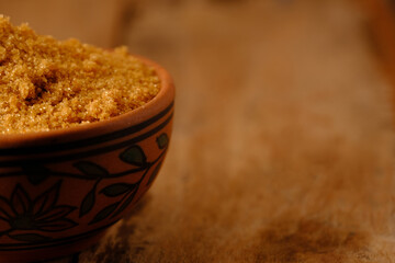 Wall Mural - Brown Sugar in ceramic bowl