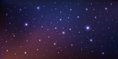 beautiful galaxy background with nebula cosmos stardust and bright shining stars in universe, vector
