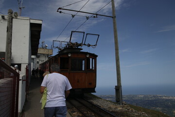 Poster - Cable car in the mountain La Rhune