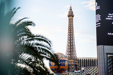 Smaller Eiffel Tower In Las Vegas Strip
