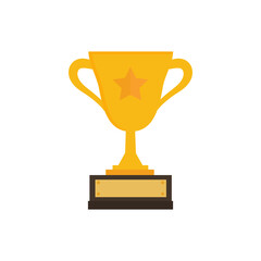 First prize gold trophy icon,prize gold trophy, winner, first prize, vector illustration and icon