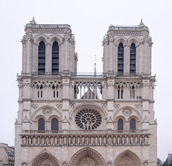  Notre Dame Cathedral on a winter day