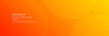 Technology Abstract Orange Background For Business Banner, Corporate Flier, Company Profile And More