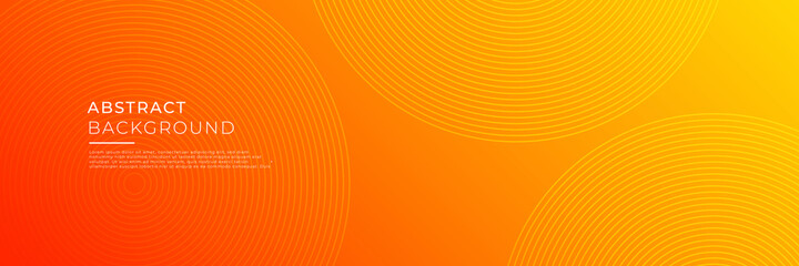 Wall Mural - Technology abstract orange background for business banner, corporate flier, company profile and more