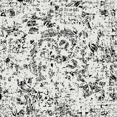 Wall Mural - vector image of abstraction in the style of old blurry manuscript graphics can be used as wallpaper 