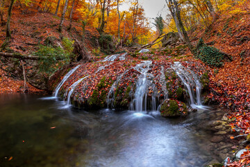 Sticker - Waterfall in the forest