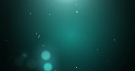 Wall Mural - 3d illustration realistic winter snow fall with snowflake shape christmas xmas overlay twinkling spa