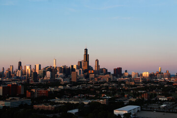 Wall Mural - Chicago from afar