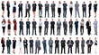© ASDF - collage of a variety of business people standing in a row