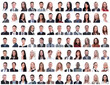 © ASDF - portraits of successful employees isolated on a white