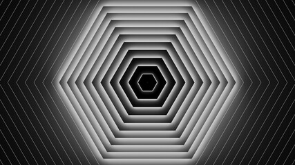 Wall Mural - Abstract neon background of hexagons