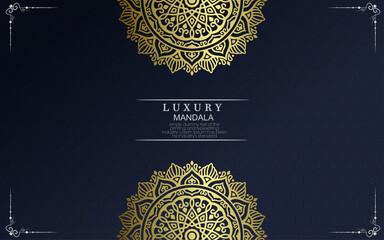 Mandala template with elegant, classic elements. Great for invitation, flyer, menu, brochure, background Premium Vector