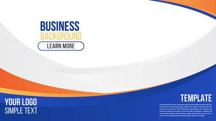 Wall Mural - business abstract white background gradient design with curve shape composition.futuristic minimal p